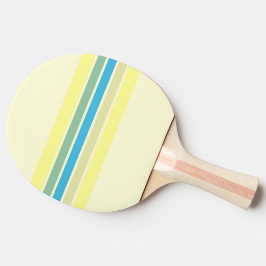 Moderne strepen kunst tafeltennisbatje (Zijkant)