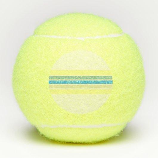 Moderne strepen kunst tennisballen (Voorkant)