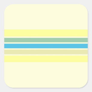 Moderne strepen kunst vierkante sticker