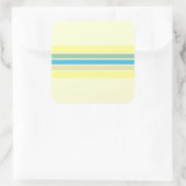 Moderne strepen kunst vierkante sticker (Tas)