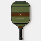 Moderne strepen met de naam Stijlvolle Pickleball  Pickleball Paddle (Voorkant)