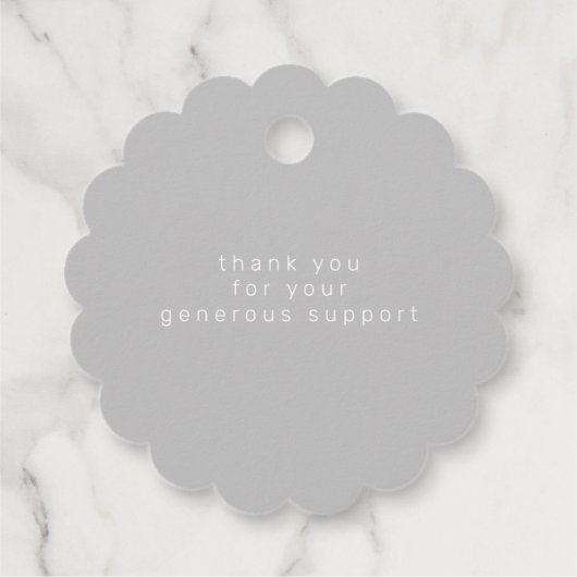 moderne strepen met handgemaakt van een liefdesmon bedankjes labels (Achterkant)