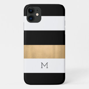 Moderne strepen, monogmed Case-Mate iPhone case