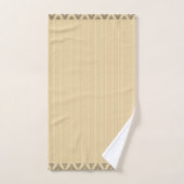 Moderne Strepen Perzik Goud Bad Handdoek (Handdoek)