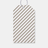 Moderne Strepen Prettig Kerstfeest Cadeaulabel (Achterkant)