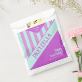 Moderne Strepen Roze Bedankzakje (Gezegeld)