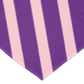 Moderne strepen | Roze & Royal Paarse gestreept Tafelkleed (Gekanteld)