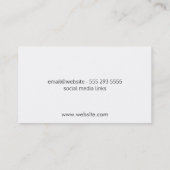 Moderne strepen visitekaartje (Achterkant)