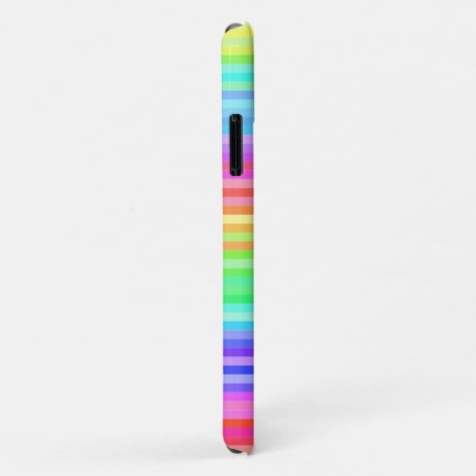 Moderne strepen voor heldere regenboog Case-Mate iPhone case (Achterkant/rechts)