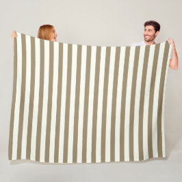 Moderne strepen wit grijs chic patroon voor hem fleece deken