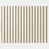 Moderne strepen wit grijs chic patroon voor hem fleece deken (Voorkant (Horizontaal))