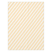 Moderne strepen | Zachte perzik en wit gestreept Tafelkleed (Voorkant)