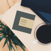 Moderne strepes vierkante visitekaartje