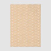Moderne strikpatroon pastel oranje tissuepapier (Voorkant)