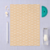 Moderne strikpatroon pastel oranje tissuepapier (Craft)