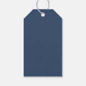 Moderne string lichten, geel en wit huwelijk cadeaulabel (Achterkant)