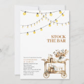 Moderne String Lights Stock De Bar Paar Douche Kaart (Voorkant)