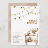 Moderne String Lights Stock De Bar Paar Douche Kaart (Voorkant / Achterkant)