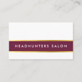 MODERNE STRIP skinny band eenvoudige slick plum go Visitekaartje (Voorkant)