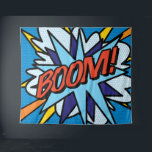 Moderne Stripboek Pop Art BOOM Wandtapijt Wandkleed<br><div class="desc">Een leuk,  cool en trendy retro stripboek pop art ontwerp dat de wham,  zap,  pow toevoegt aan elke superheld zijn dag. Ontworpen door Thisisnotme©</div>