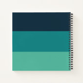 Moderne stripe onze Bucket List Couple Keepomwille Notitieboek (Achterkant)