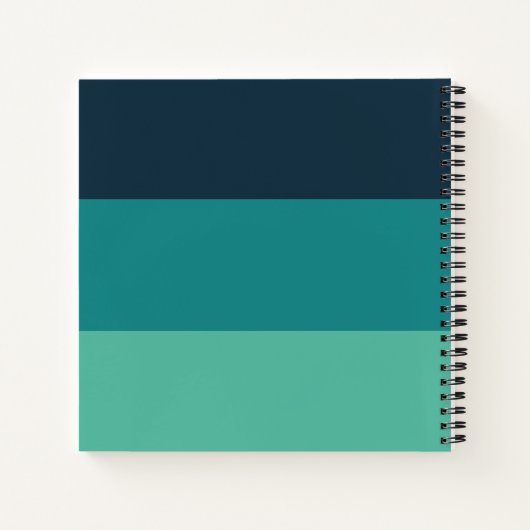 Moderne stripe onze Bucket List Couple Keepomwille Notitieboek (Achterkant)