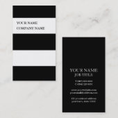 Moderne Striped Professional Bold DJ Hip Visitekaartje (Voorkant / Achterkant)