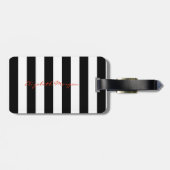 Moderne Striped-Red Lips, op maat gemaakt Bagagelabel (Achterkant horizontaal)