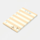 Moderne striped, Zee sterren, om Lijst te doen Post-it® Notes (Schuin)