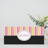 Moderne Stripes Boutique Style Cadeaus (Staand voorkant)