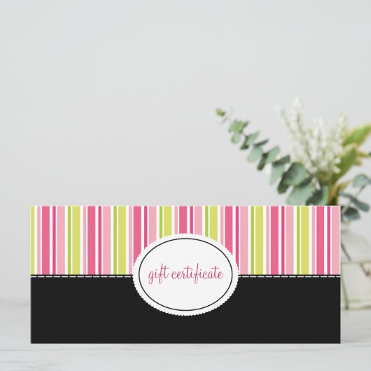 Moderne Stripes Boutique Style Cadeaus (Staand voorkant)