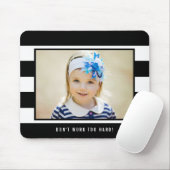 Moderne Stripes EDITABLE COLOR Photo Muismat (Met muis)