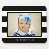 Moderne Stripes EDITABLE COLOR Photo Muismat (Voorkant)