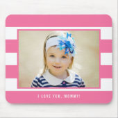 Moderne Stripes EDITABLE COLOR Photo Muismat (Voorkant)