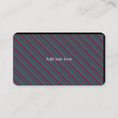 Moderne Stripes en cirkelpatroon Visitekaartje (Achterkant)