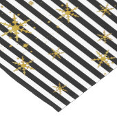 Moderne "Stripes" en "Snowflakes Holiday Table Run Korte Tafelloper (Hoek)