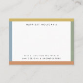 Moderne Stripes Fotovakantie Visitekaartje (Voorkant)