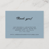 Moderne Stripes Fotovakantie Visitekaartje (Achterkant)