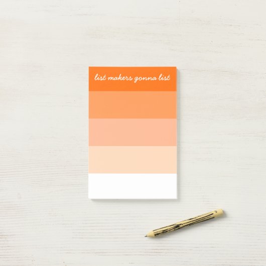 Moderne Stripes List Makers Post-it® Notes (Op bureau)