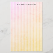 Moderne Stripes minimalistisch professioneel platf Briefpapier (Voorkant)