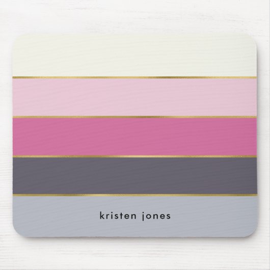 Moderne stripes op maat muismat (Voorkant)