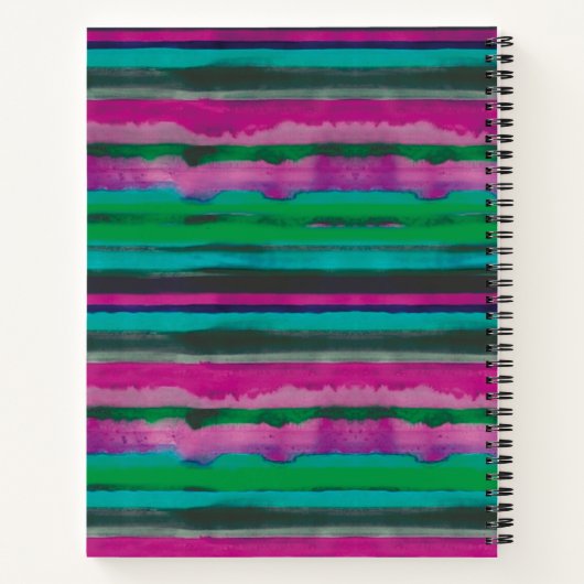 moderne Stripes op maat Notitieboek (Achterkant)