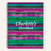 moderne Stripes op maat Notitieboek (Voorkant)