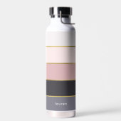 Moderne stripes op maat waterfles (Links)