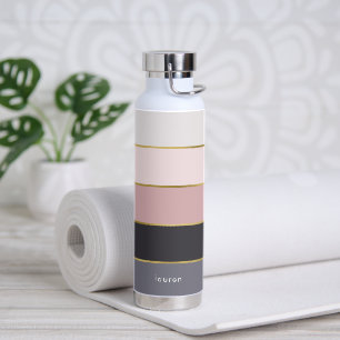 Moderne stripes op maat waterfles