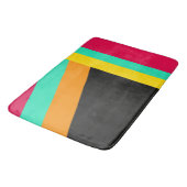 Moderne Stripes Pattern, diagonaal en verticaal, Badmat (Gekanteld)