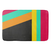 Moderne Stripes Pattern, diagonaal en verticaal, Badmat (Voorkant)