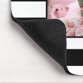 Moderne stripes personaliseren aangepaste foto muismat (Hoek)