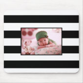 Moderne stripes personaliseren aangepaste foto muismat (Voorkant)