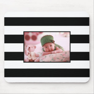 Moderne stripes personaliseren aangepaste foto muismat